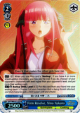 5HY/W83-E113S Firm Resolve, Nino Nakano (Foil) - The Quintessential Quintuplets English Weiss Schwarz Trading Card Game