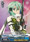 SAO/S47-E116 Frightened Eyes, Sinon - Sword Art Online Re: Edit English Weiss Schwarz Trading Card Game