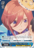 5HY/W83-E117 In a Yukata, Miku Nakano - The Quintessential Quintuplets English Weiss Schwarz Trading Card Game