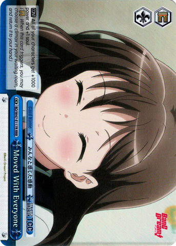 BD/W47-E117R Moved With Everyone (Foil) - Bang Dream Vol.1 English Weiss Schwarz Trading Card Game