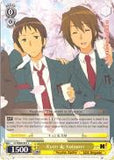 SY/WE09-E01 Kyon & Koizumi (Foil) - The Melancholy of Haruhi Suzumiya Extra Booster English Weiss Schwarz Trading Card Game