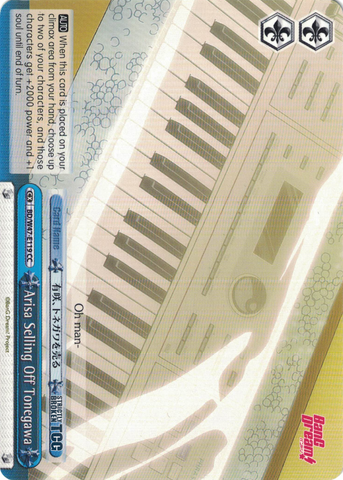 BD/W47-E119	Arisa Selling Off Tonegawa - Bang Dream Vol.1 English Weiss Schwarz Trading Card Game
