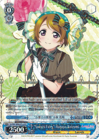 LL/EN-W02-E123 “Sweets Fairy” Hanayo Koizumi - Love Live! DX Vol.2 English Weiss Schwarz Trading Card Game