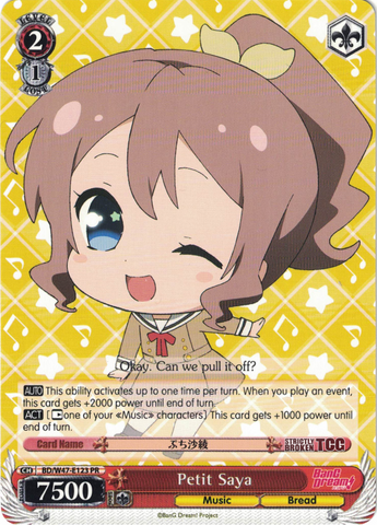 BD/W47-E123	Petit Saya - Bang Dream Vol.1 English Weiss Schwarz Trading Card Game