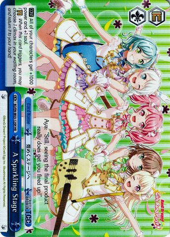 BD/EN-W03-125H A Sparkling Stage (Foil) - Bang Dream Girls Band Party! MULTI LIVE English Weiss Schwarz Trading Card Game