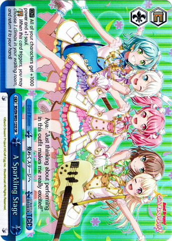 BD/EN-W03-125S A Sparkling Stage (Foil) - Bang Dream Girls Band Party! MULTI LIVE English Weiss Schwarz Trading Card Game