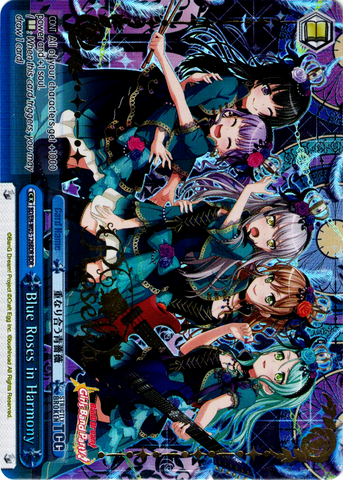 BD/EN-W03-126BDR Blue Roses in Harmony (Foil) - Bang Dream Girls Band Party! MULTI LIVE English Weiss Schwarz Trading Card Game