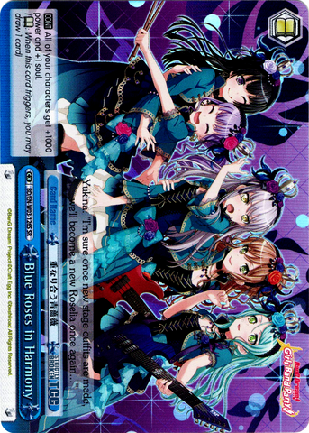 BD/EN-W03-126S Blue Roses in Harmony (Foil) - Bang Dream Girls Band Party! MULTI LIVE English Weiss Schwarz Trading Card Game