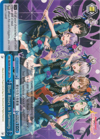 BD/EN-W03-126 Blue Roses in Harmony - Bang Dream Girls Band Party! MULTI LIVE English Weiss Schwarz Trading Card Game