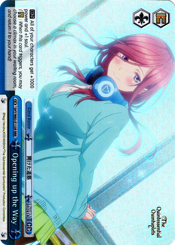5HY/W83-E133R Opening up the Way (Foil) - The Quintessential Quintuplets English Weiss Schwarz Trading Card Game