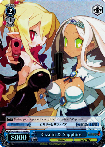 DG/EN-S03-E146R Rozalin & Sapphire (Foil) - Disgaea English Weiss Schwarz Trading Card Game