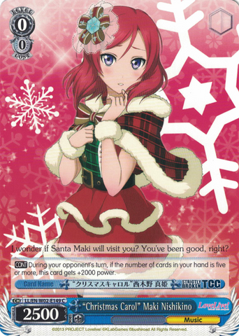 LL/EN-W02-E149 “Christmas Carol” Maki Nishikino - Love Live! DX Vol.2 English Weiss Schwarz Trading Card Game