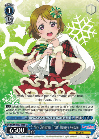 LL/EN-W02-E155 “My Christmas Treat” Hanayo Koizumi - Love Live! DX Vol.2 English Weiss Schwarz Trading Card Game