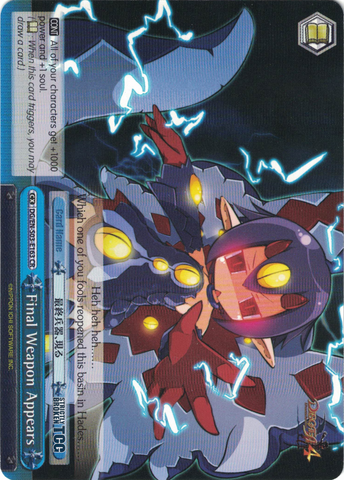 DG/EN-S03-E163 Final Weapon Appears - Disgaea English Weiss Schwarz Trading Card Game