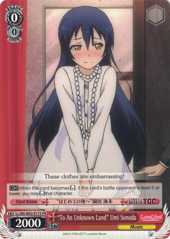 LL/EN-W02-E173 “To An Unknown Land” Umi Sonoda - Love Live! DX Vol.2 English Weiss Schwarz Trading Card Game