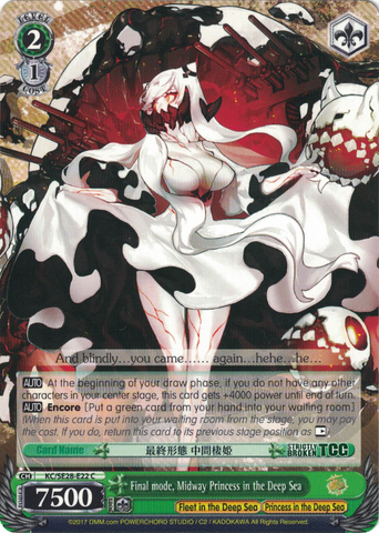 KC/SE28-E22 Final Mode, Midway Princess in the Deep Sea - Kancolle Extra Booster English Weiss Schwarz Trading Card Game
