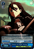 SAO/SE23-E29 Choice to Fight, Kirito (Foil) - Sword Art Online II Extra Booster English Weiss Schwarz Trading Card Game