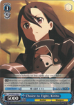 SAO/SE23-E29 Choice to Fight, Kirito - Sword Art Online II Extra Booster English Weiss Schwarz Trading Card Game