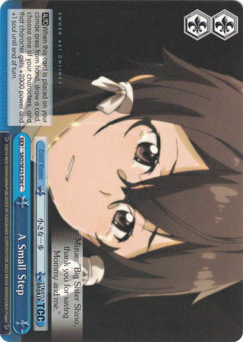 SAO/SE23-E36 A Small Step - Sword Art Online II Extra Booster English Weiss Schwarz Trading Card Game