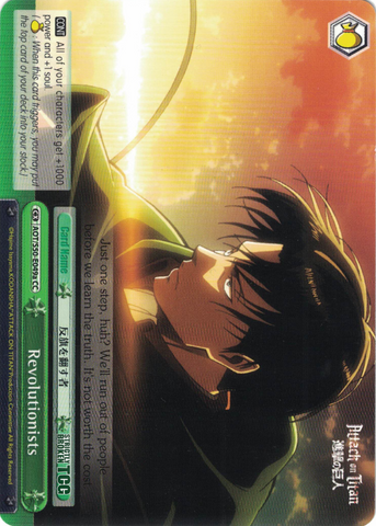 AOT/S50-E049a Revolutionists - Attack On Titan Vol.2 English Weiss Schwarz Trading Card Game