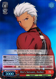 FS/S34-E056S Rin's Servant, Archer (Foil) - Fate/Stay Night Unlimited Blade Works Vol.1 English Weiss Schwarz Trading Card Game