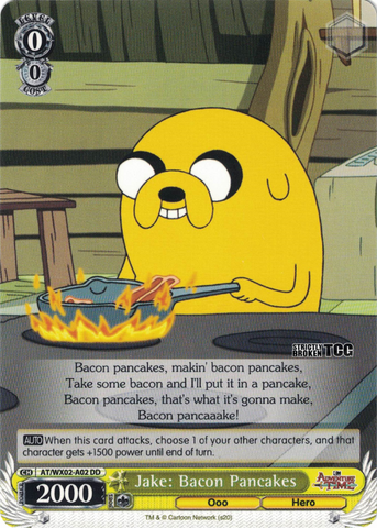 AT/WX02-A02 Jake: Bacon Pancakes - Adventure Time Demo Deck English Weiss Schwarz Trading Card Game