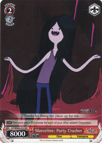 AT/WX02-A12 Marceline: Party Crasher - Adventure Time Demo Deck English Weiss Schwarz Trading Card Game