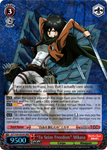 AOT/S50-E059R "To Seize Freedom" Mikasa (Foil) - Attack On Titan Vol.2 English Weiss Schwarz Trading Card Game