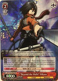 AOT/S35-E058 "Beyond the Walls" Mikasa - Attack On Titan Vol.1 English Weiss Schwarz Trading Card Game