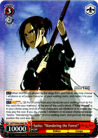 AOT/SX04-048S Sasha: "Wandering the Forest" (Foil)