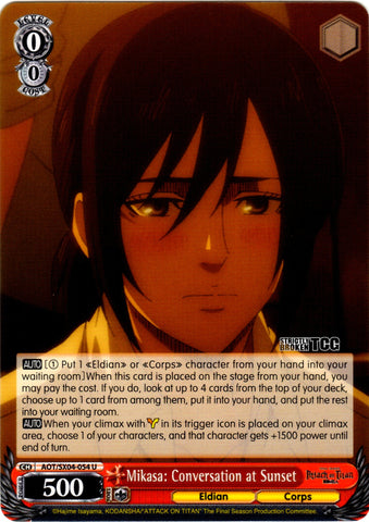 AOT/SX04-054 Mikasa: Conversation at Sunset