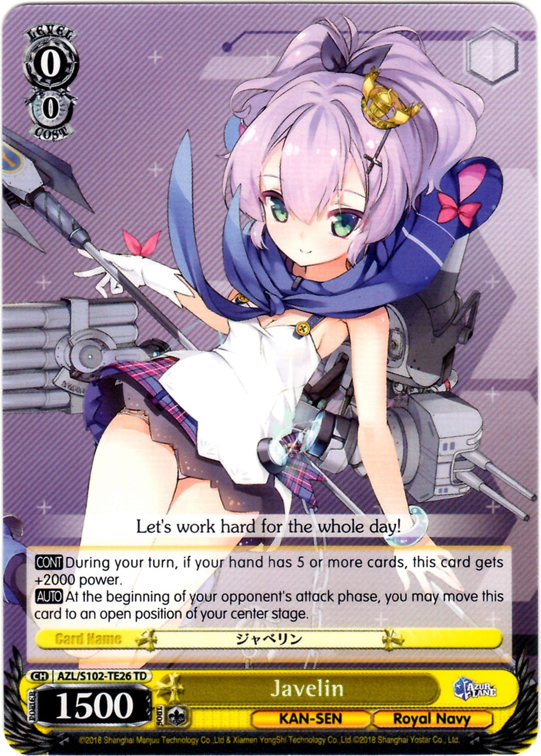 Azur Lane Royal Navy TD – Strictly Broken TCG