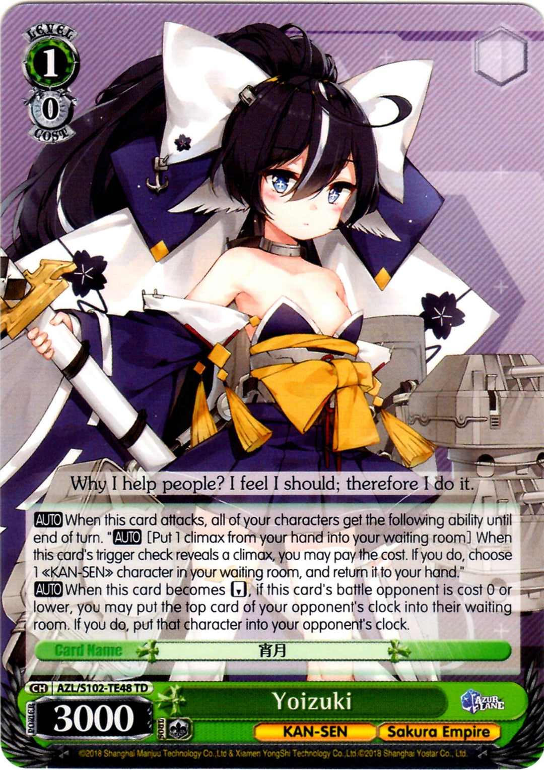 Azur Lane Sakura Empire TD – Strictly Broken TCG