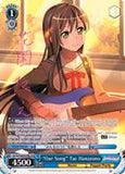 BD/W54-E085SPMb "Our Song" Tae Hanazono (Foil) - Bang Dream Girls Band Party! Vol.1 English Weiss Schwarz Trading Card Game