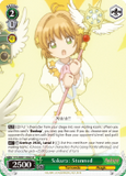 CCS/WX01-036S Sakura: Stunned (Foil) - Cardcaptor Sakura English Weiss Schwarz Trading Card Game