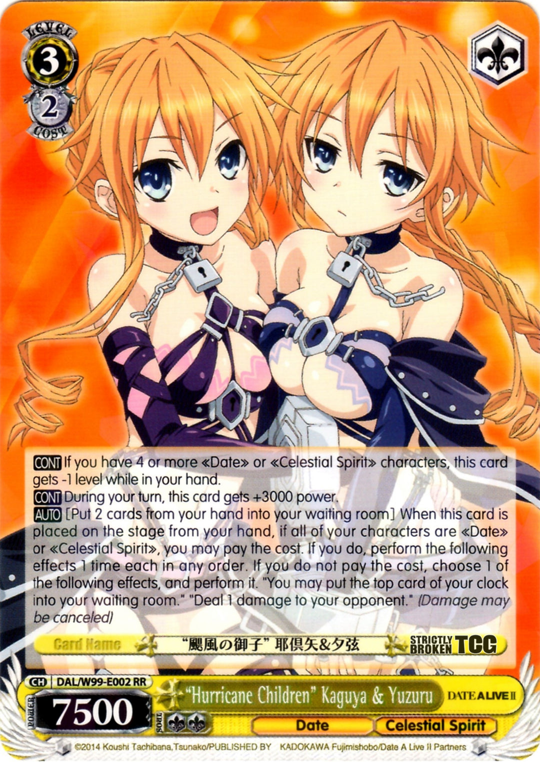 Date A Live Vol 2 – Strictly Broken TCG