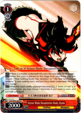 KLK/SP03-E03 Scissor Blade Decapitation Mode, Ryuko