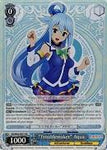 KS/W49-E071R “Troublemaker” Aqua (Foil) - KONOSUBA -God’s blessing on this wonderful world! Vol. 1 English Weiss Schwarz Trading Card Game