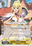 KS/W49-E001 Darkness - KONOSUBA -God’s blessing on this wonderful world! Vol. 1  English Weiss Schwarz Trading Card Game