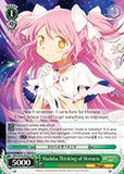 MM/W35-E032S Madoka Thinking of Homura (Foil) - Puella Magi Madoka Magica The Movie -Rebellion- English Weiss Schwarz Trading Card Game
