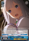 RZ/S46-TE33R Lap Pillow Emilia (Foil) - Re:ZERO -Starting Life in Another World- Vol. 1 English Weiss Schwarz Trading Card Game