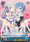 RZ/S46-TE35R Welcome to This World! Emilia & Rem (Foil) - Re:ZERO -Starting Life in Another World- Vol. 1 English Weiss Schwarz Trading Card Game