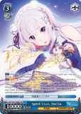 RZ/S46-TE38SP Spirit User, Emilia (Foil) - Re:ZERO -Starting Life in Another World- Vol. 1 English Weiss Schwarz Trading Card Game