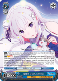 RZ/S46-TE38 Spirit User, Emilia - Re:ZERO -Starting Life in Another World- Trial Deck English Weiss Schwarz Trading Card Game