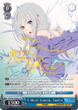 RZ/S46-TE42SP A Short Snooze, Emilia (Foil) - Re:ZERO -Starting Life in Another World- Vol. 1 English Weiss Schwarz Trading Card Game