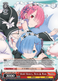 RZ/S55-E031S Maid Sisters, Rem & Ram (Foil) - Re:ZERO -Starting Life in Another World- Vol.2 English Weiss Schwarz Trading Card Game