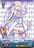 RZ/S55-E056S Pure and Innocent, Emilia (Foil) - Re:ZERO -Starting Life in Another World- Vol.2 English Weiss Schwarz Trading Card Game