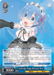 RZ/S55-E057 Seemingly Happy Behavior, Rem - Re:ZERO -Starting Life in Another World- Vol.2 English Weiss Schwarz Trading Card Game
