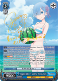 RZ/S55-E060SP Tropical Life in Another World, Rem (Foil) - Re:ZERO -Starting Life in Another World- Vol.2 English Weiss Schwarz Trading Card Game
