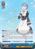 RZ/S68-E054SP Leave Everything to Me, Rem (Foil) - Re:ZERO -Starting Life in Another World- Memory Snow English Weiss Schwarz Trading Card Game